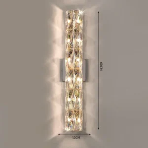 Luminária de Parede Cristal Moderna para Sala e Quarto