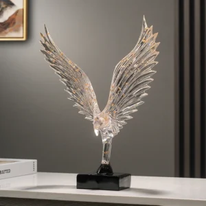 Escultura Decorativa de Águia em Resina para Casa