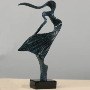Escultura Abstrata de Dançarina em Resina para Decoração de Ambientes - Modelo D, P