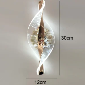 Arandela de Parede LED Moderna em Ouro e Preto para Iluminação Interna - 1PC-dourado-nuvem