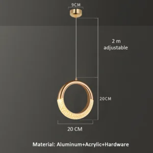Luz Pendente Moderna para Quarto e Sala - Design Criativo