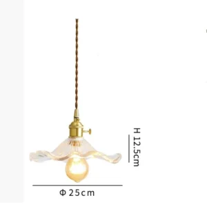 Luminária Pendentes Moderna em Vidro Colorido para Sala e Quarto - Clear light