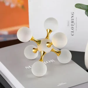 Estatueta Decorativa de Cristal Geométrica Moderna para Decoração de Ambientes - Modelo 6 - 13CM