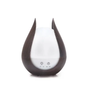 Umidificador Mini Elegante 200ml com Luz LED e Difusor de Aroma - 263 madeira escura