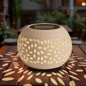 Luz de Mesa Solar Decorativa para Jardim e Pátio
