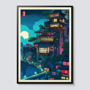 Quadro Abstrato de Ramen para Decoração Moderna da Sua Casa