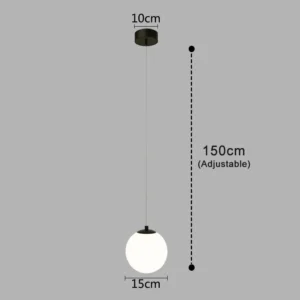Luminária Pendente Moderna com LED para Sala e Quarto - 220V