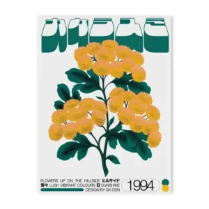 Quadro Abstrato Moderno com Ondas Azuis para Decoração de Ambientes