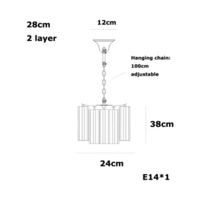 Lustre de Vidro Rosa E14 para Sala e Jantar - Design Moderno