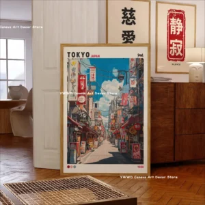 Impressão em Tela Onda de Hokusai - Arte Japonesa Moderna para Decoração