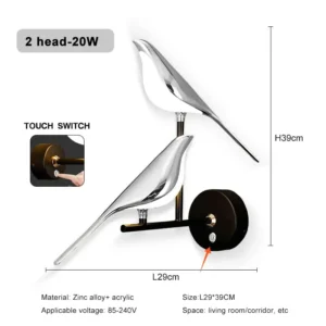 Lâmpada de Parede Dourada em Estilo Nórdico para Sala e Quarto