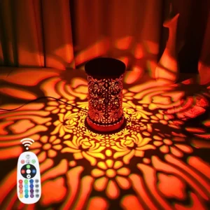 Lâmpada de Mesa RGB com 16 Cores - Luz Noturna USB Decorativa