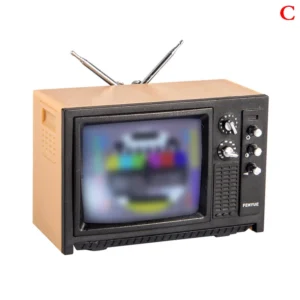 Mini TV Retro em Miniatura para Decoração de Ambientes e Brincadeiras