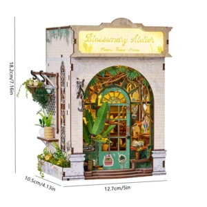 Kit DIY de Estante de Madeira para Casa de Bonecas - Presente Criativo - Modelo SL-38