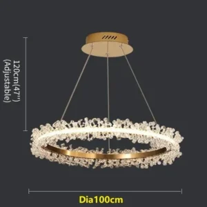 Lustres de Cristal Modernos para Sala e Jantar - Iluminação Elegante