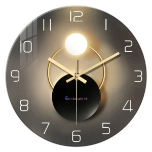 Relógio de Parede Moderno em Vidro Temperado - 12, 14 e 16 Polegadas