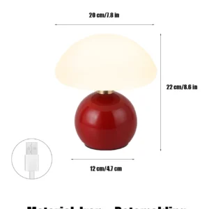 Candeeiro de Mesa Decorativo com Soquete USB - Diversas Cores