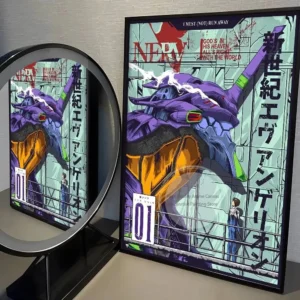Pôster Anime Neon Genesis Evangelion para Decoração de Parede - Modelo 4, Sem Moldura A3 30x42cm