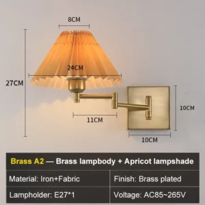Arandela Moderna com Braço Oscilante para Iluminação Residencial