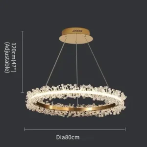 Lustres de Cristal Modernos para Sala e Jantar - Iluminação Elegante