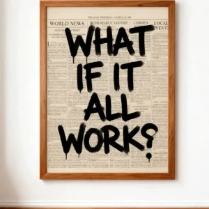 Cartaz Minimalista - O que se tudo funciona - Arte de Parede