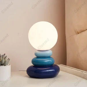 Luminária de Mesa Decorativa em Forma de Pedra - Abajur Moderno