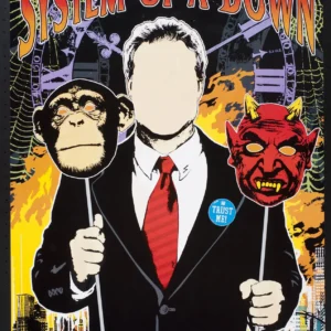 Quadro Decorativo Banda de Metal - Arte em Tela para Sala e Escritório