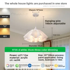 Lustre Moderno Minimalista para Teto - Decoração Elegante