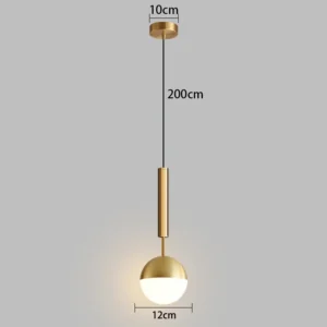Luz Pendente LED Moderna para Decoração de Interiores - 1 Peça