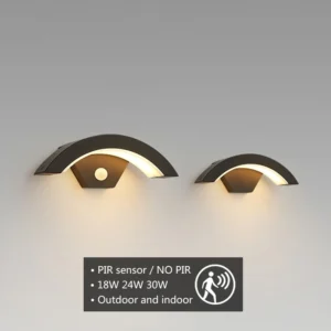 Lâmpada de Parede LED Moderna com Sensor de Movimento à Prova d'Água