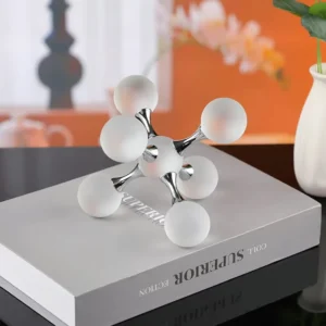 Estatueta Decorativa de Cristal Geométrica Moderna para Decoração de Ambientes - Modelo 5 - 13CM