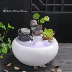 Fonte de Água Decorativa para Gatos - Estilo Zen em Cerâmica