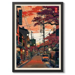 Quadro Abstrato de Ramen para Decoração Moderna da Sua Casa