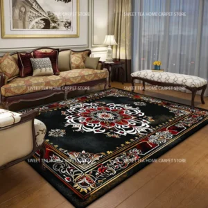 Tapete Vermelho Luxuoso Antiderrapante para Sala e Quarto - Vermelho Sangue, personalizado entre em contato