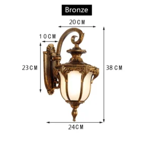 Arandela Vintage Retro LED à Prova d'Água para Jardim e Varanda - Sem Lâmpada E27