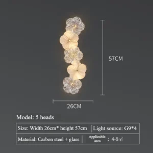 Arandela Moderna de Vidro para Sala e Quarto - Luz Criativa