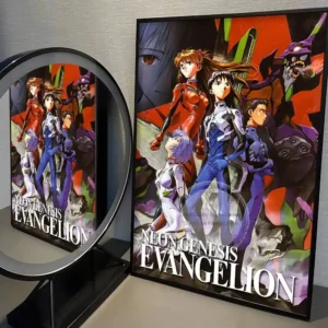 Pôster Anime Neon Genesis Evangelion para Decoração de Parede - Modelo 2, Sem Moldura A3 30x42cm