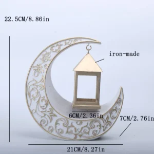 Ornamento de Mesa Islâmico Kaaba para Decoração de Ambientes - Luz da Lua