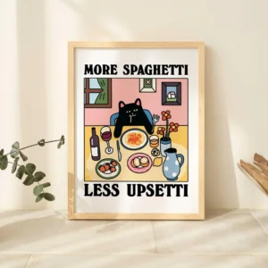 Quadro Decorativo de Gato Preto para Sala de Estar - Arte em Tela