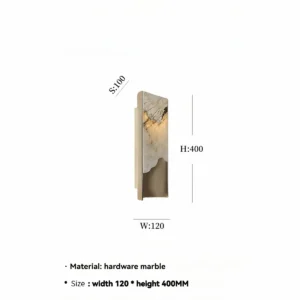 Lâmpada de Parede Moderna em Mármore - Estilo Nórdico para Ambientes