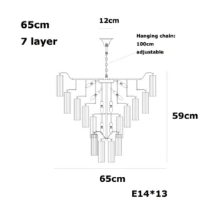 Lustre de Vidro Rosa E14 para Sala e Jantar - Design Moderno