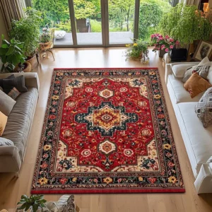 Tapete Antiderrapante Boêmio Estilo Marroquino para Sala e Jantar - Cor 5, 80x120cm