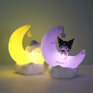 Luz Noturna LED Cinnamoroll Kuromi - Decoração Infantil Charmosa