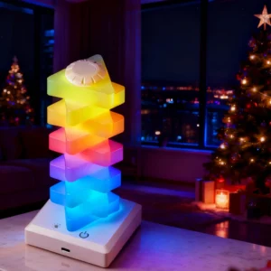 Luz Noturna LED RGB Recarregável com Controle de Toque - Abajur Decorativo