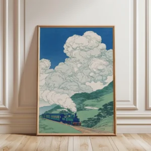 Impressão em Tela de Paisagem Japonesa para Decoração de Ambientes