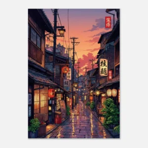 Quadro Abstrato de Ramen para Decoração Moderna da Sua Casa