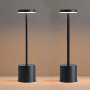 Candeeiro de Mesa LED Portátil Recarregável com 3 Cores - Decoração Moderna