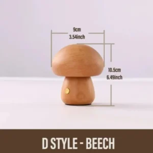 Abajur de Mesa Recarregável em Forma de Cogumelo - Luz Noturna Decorativa