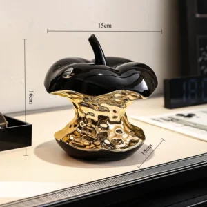 Ornamento de Cerâmica Simulada Maçã - Decoração Criativa para Casa - Modelo B