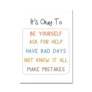 Pôster Educacional Infantil com Alfabeto e Números - Decoração de Quarto